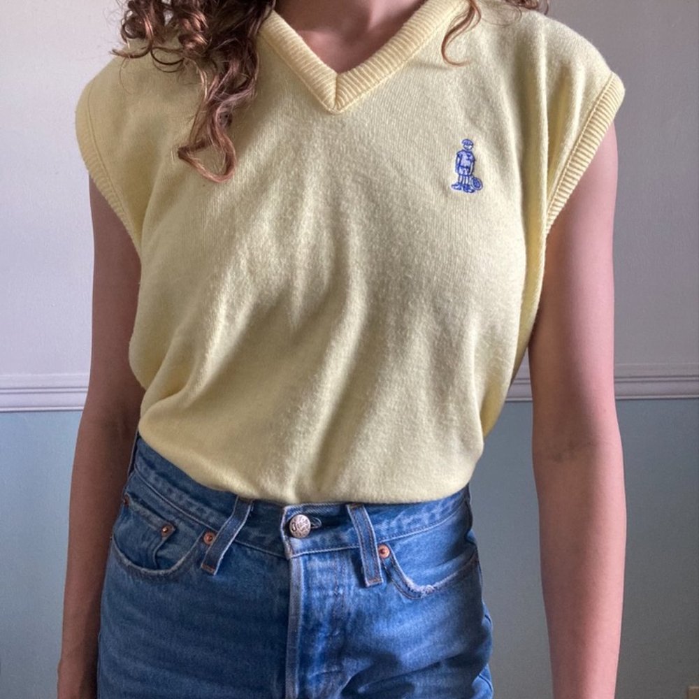 McBriar Knit Yellow Tennis Vest!🎾